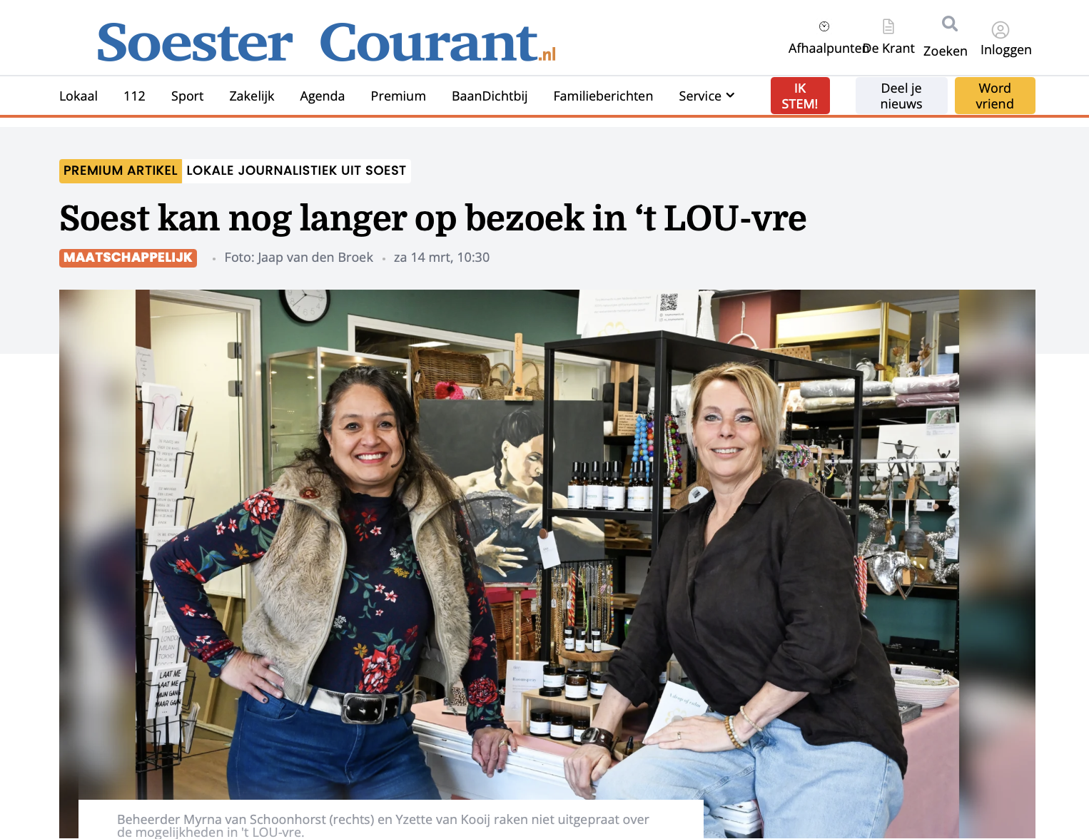 't LOU-vre | Soester Courant - Soest kan nog langer op bezoek